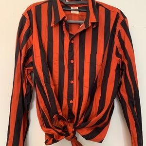 Vintage Levi’s Red/Black Striped B-Down in Sz M.
